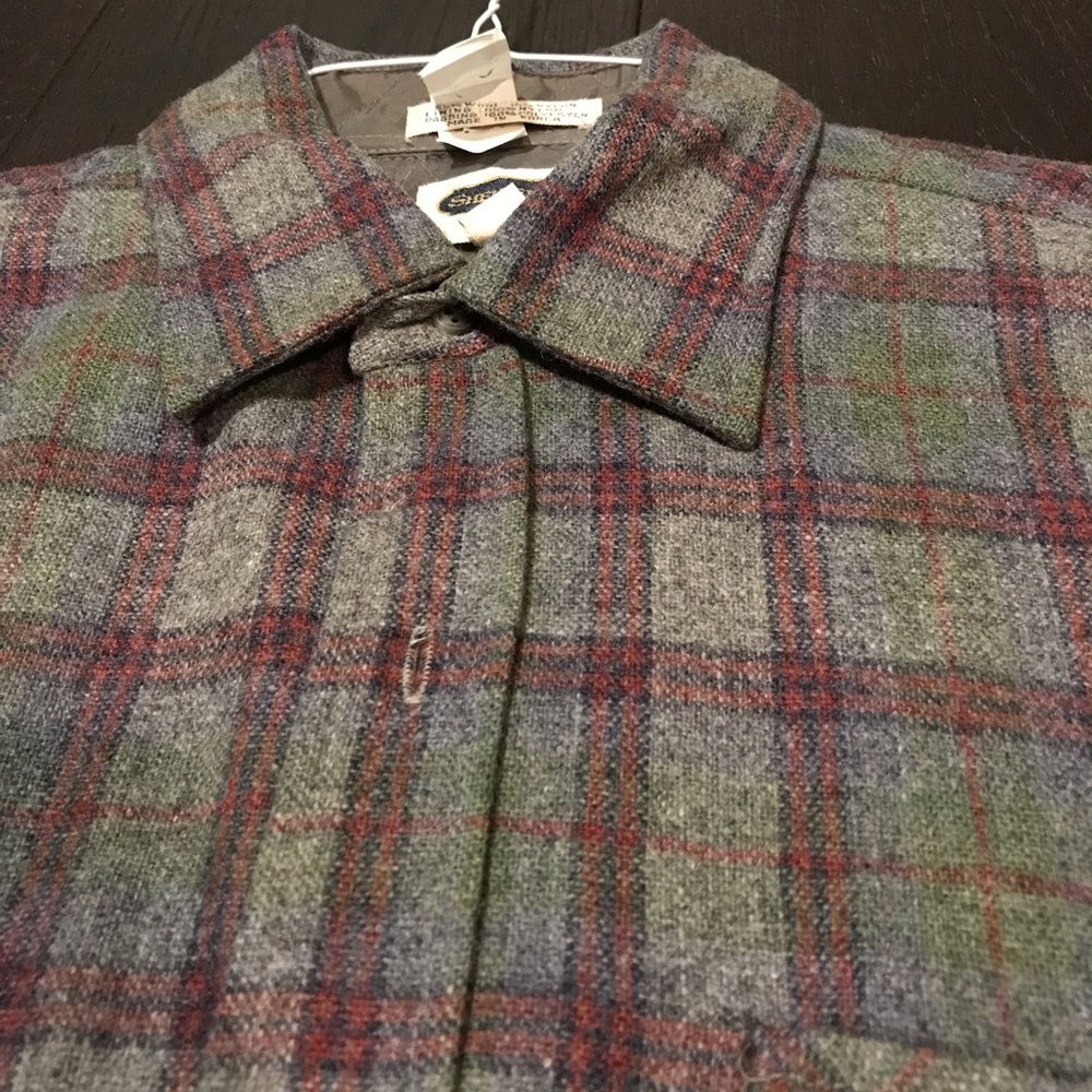 VINTAGE THICK WOOL FLANNEL